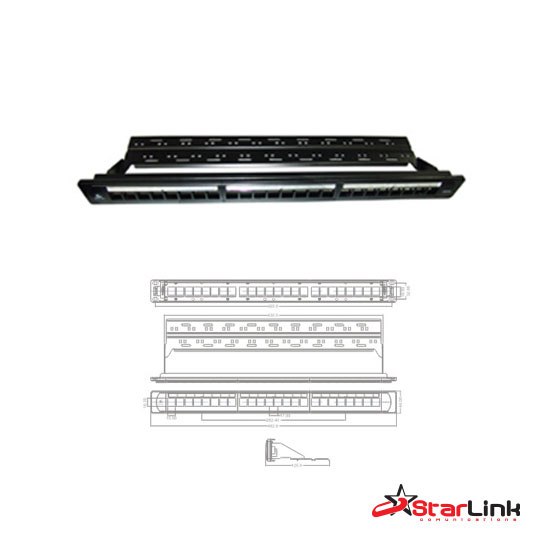 Patch Panel Modular 24 Puertos, StarLink